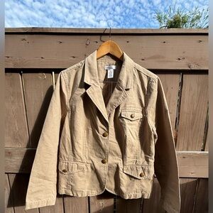 Isacc Mizrahi Beige Casual Jacket - EUC Sz 12